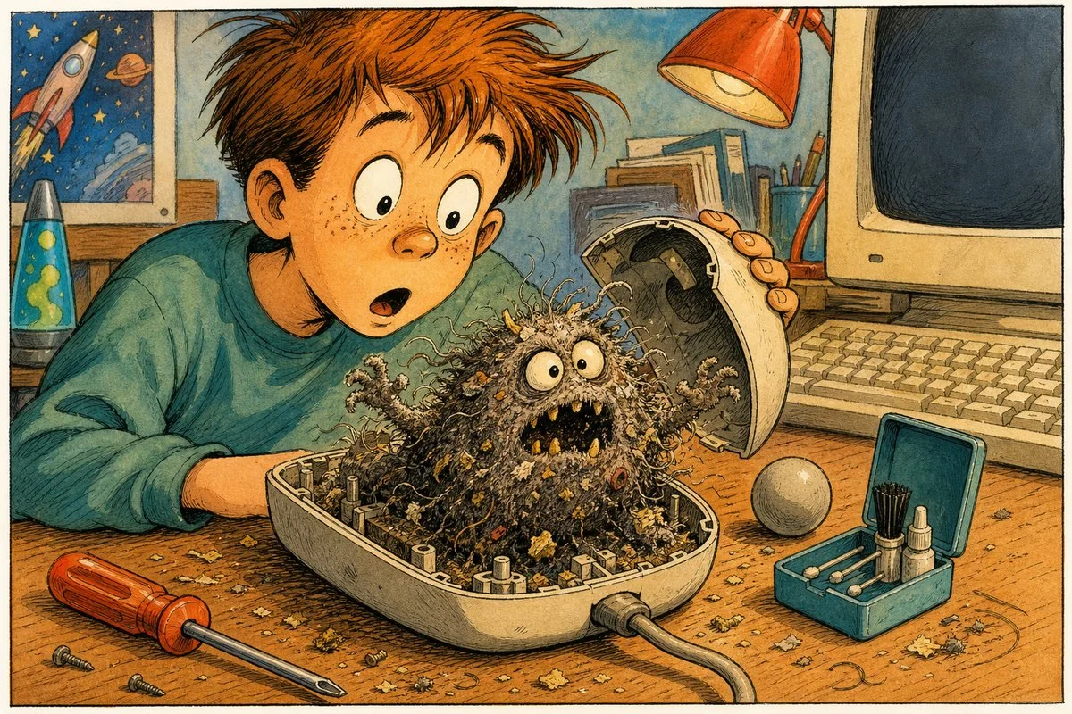 The mouse stopped moving because it had quietly collected the entire desk inside itself.